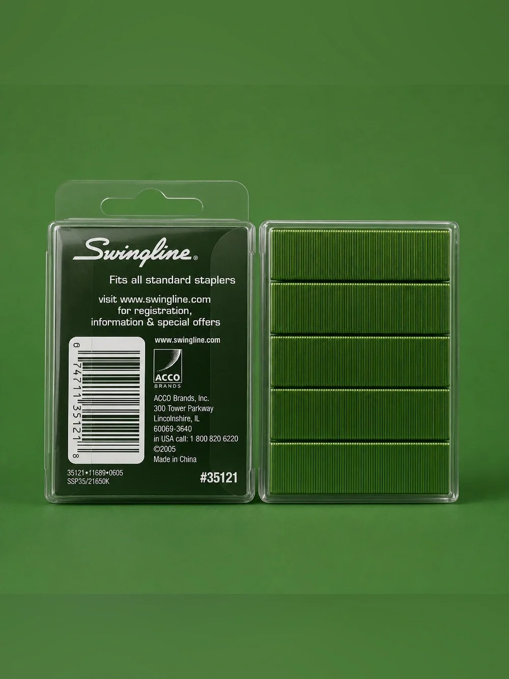 Swingline Color Bright Green Staples - 2000 Count (2 pack) #35121